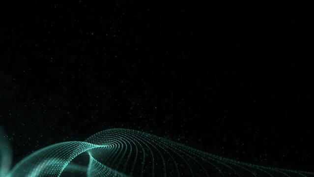 abstract background Futuristic abstract de-focus Metaverse data particles simulation in cyber space environment background