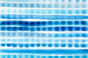 Watercolor Brush Strokes Аnd Dots Blue Color Watercolor Paper Texture Artificial Intelligence