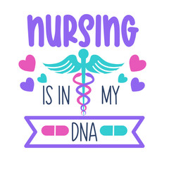 Nurse quote Inspirational vector Hand drawn typography poster. T shirt calligraphic design. Vector illustration. 