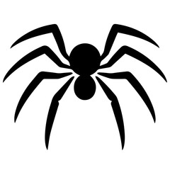 Black spider silhouette