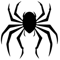 Black spider silhouette