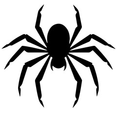 Black spider silhouette