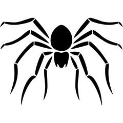 Black spider silhouette