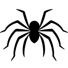 Black spider silhouette