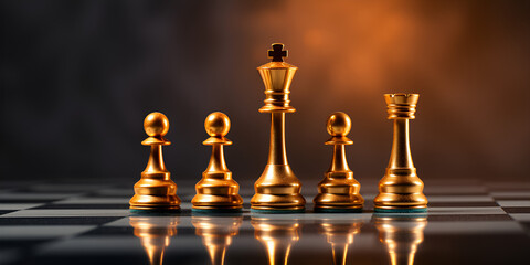 Golden queen is the leader of  the chess in the game