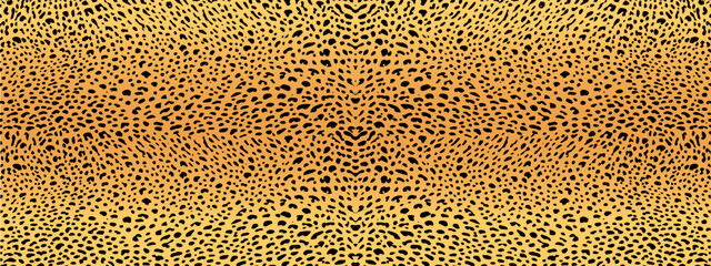 Seamless cheetah or leopard skin print pattern. Tiger animal fur design for exotic, trendy and stylish textile fabrics