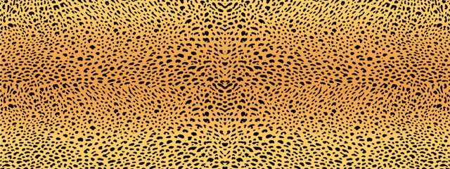 Seamless cheetah or leopard skin print pattern. Tiger animal fur design for exotic, trendy and stylish textile fabrics © yulyulsugeh