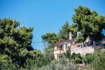 Fototapeta na wymiar house in the mountains , greece, grekland, skopelos, EU, Mediterranean, Mats