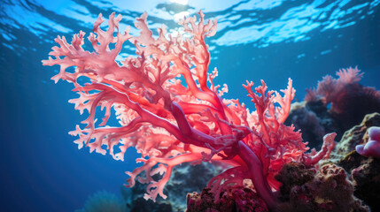 Fototapeta na wymiar Coral Kaleidoscope: Nature's Colorful Canvas