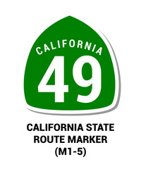 CALIFORNIA STATE ROUTE MARKER Guide sign US ROAD SYMBOL SIGN MUTCD