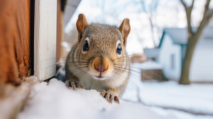 Whimsical Squirrel Curiosity