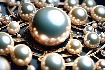 Pearls used as accessory for noble