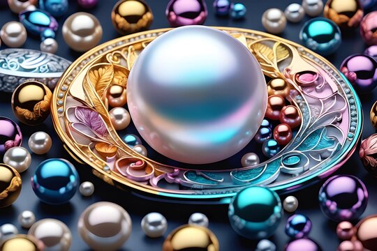 Pearls used as accessory for noble