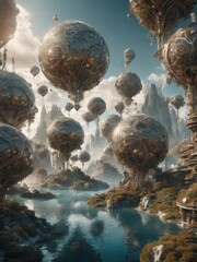 Merging organic and mechanical elements in a dreamlike fusion