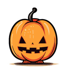Cute Halloween Pump King Vector