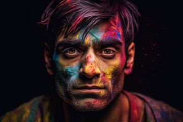 Obraz premium Indian holi fest. Generative AI