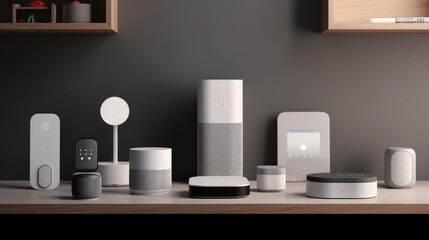 A smart home hub orchestrating various IoT devices to create a seamless living environment