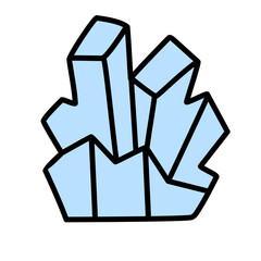 crystal stone vector element