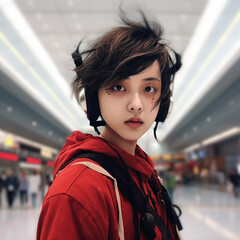 Boy in a fantasy world generative ai