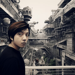 Boy in a fantasy world generative ai