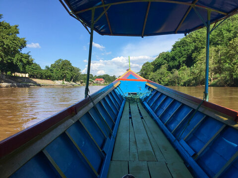 Long Boat with Canopy