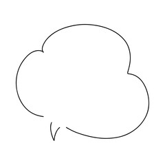 シンプルな手書き吹き出し