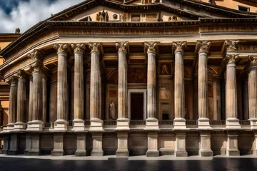 Fotobehang detail of the pantheon city © UMR