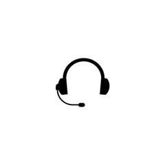 Headphone icon  isolated on white background.