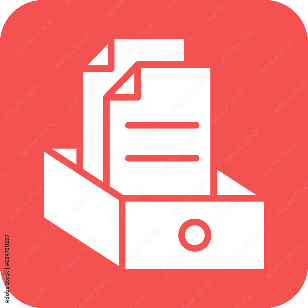 Poster vector design archive icon style