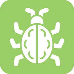 Vector Design Bug Icon Style