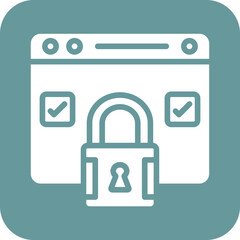 Vector Design Browser Security Icon Style