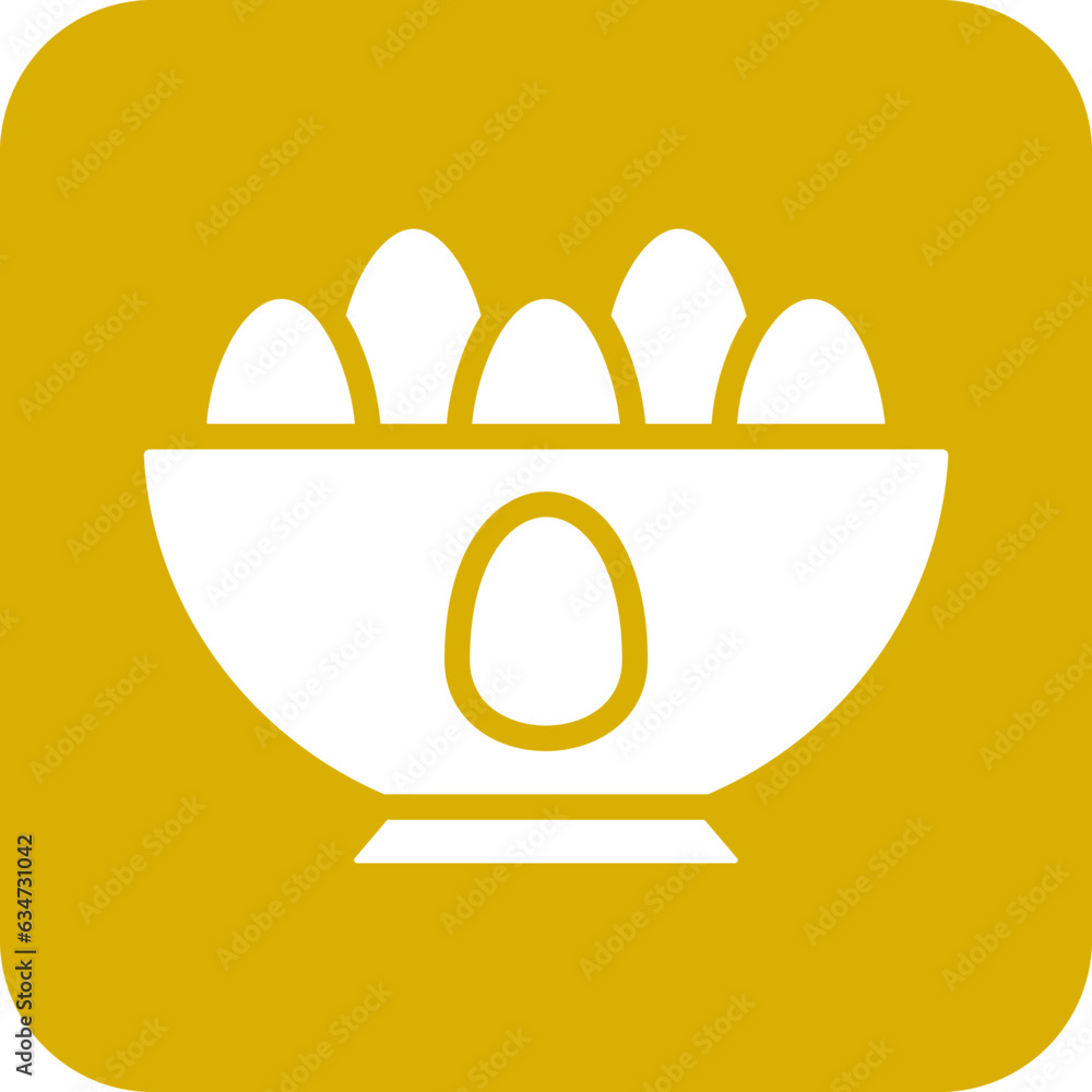 Poster vector design eggs icon style