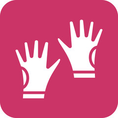 Obraz premium Vector Design Hand Gloves Icon Style