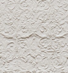 Patterns on the ceiling gypsum sheets of white flowers, plaster background - floral pattern, seamless pattern. SEAMLESS PATTERN. SEAMLESS WALLPAPER.