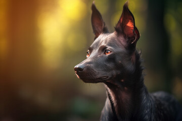 Portrait of Xoloitzcuintli dog