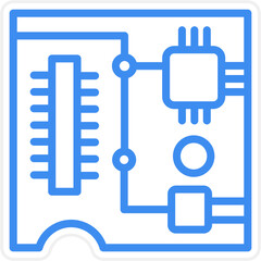Fototapeta premium Vector Design Pcb Board Icon Style