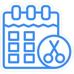 Vector Design Barber Appointment Icon Style