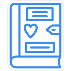 Vector Design Diary Icon Style