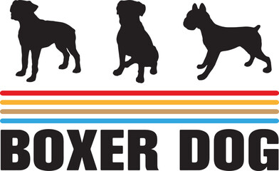 Boxer Dog Vector Word