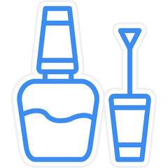 Vector Design Nail Polish Icon Style
