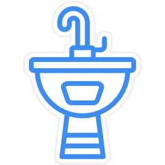 Vector Design Sink Icon Style