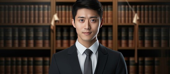 Composite image of a young Asian man with text for World Day for International Justice celebrating equality and human rights in law on July 17