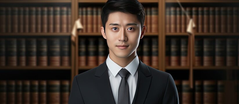 Composite image of a young Asian man with text for World Day for International Justice celebrating equality and human rights in law on July 17