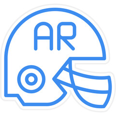 Vector Design Ar Helmet Icon Style
