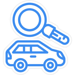 Vector Design Car Finder Icon Style