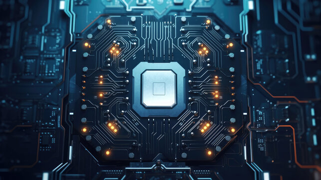 A visual exploration of the future of data protection through an abstract, cyber security background concept
