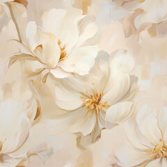 Seamless pattern background, Abstract painted floral background, minimalism, calm and peaceful