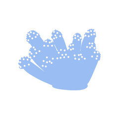 Coral. Underwater element. Vector illustration in scandinavian style. Sea ocean.