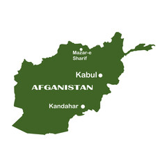 Afghanistan map icon