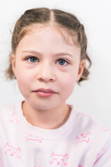 Little girl with rainbow braces